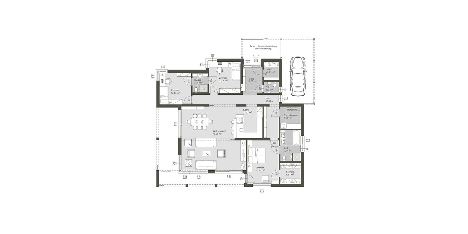 Bungalow Grundrisse über 150 qm
