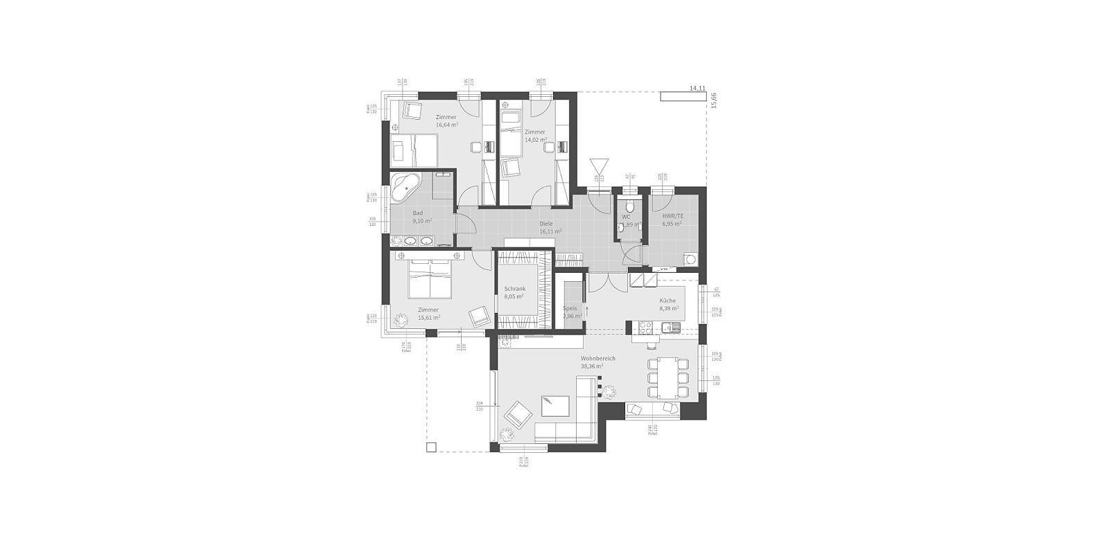 Bungalow Grundrisse bis 150 qm